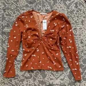 NWT A&F V-Neck Blouse
